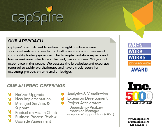 capSpire Sponsor Allegro Summit