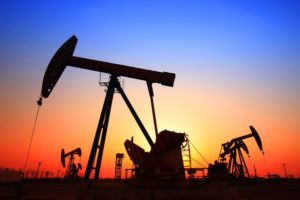 Oil Driller shot taken during sunset