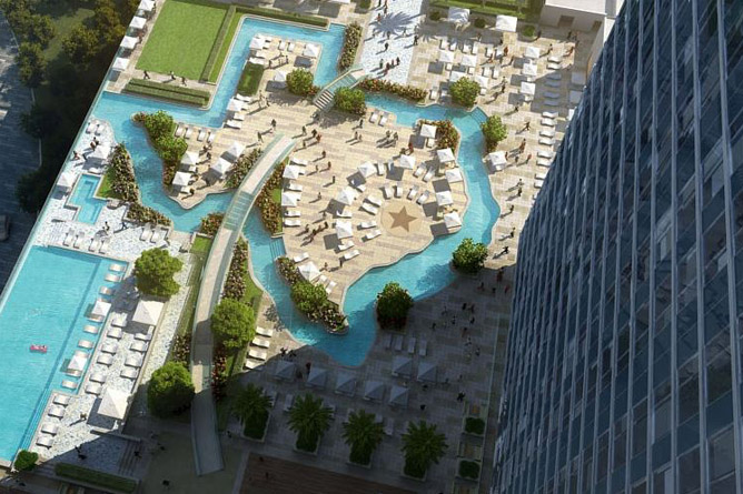 Houston top view