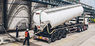Gasoline Truck loading in