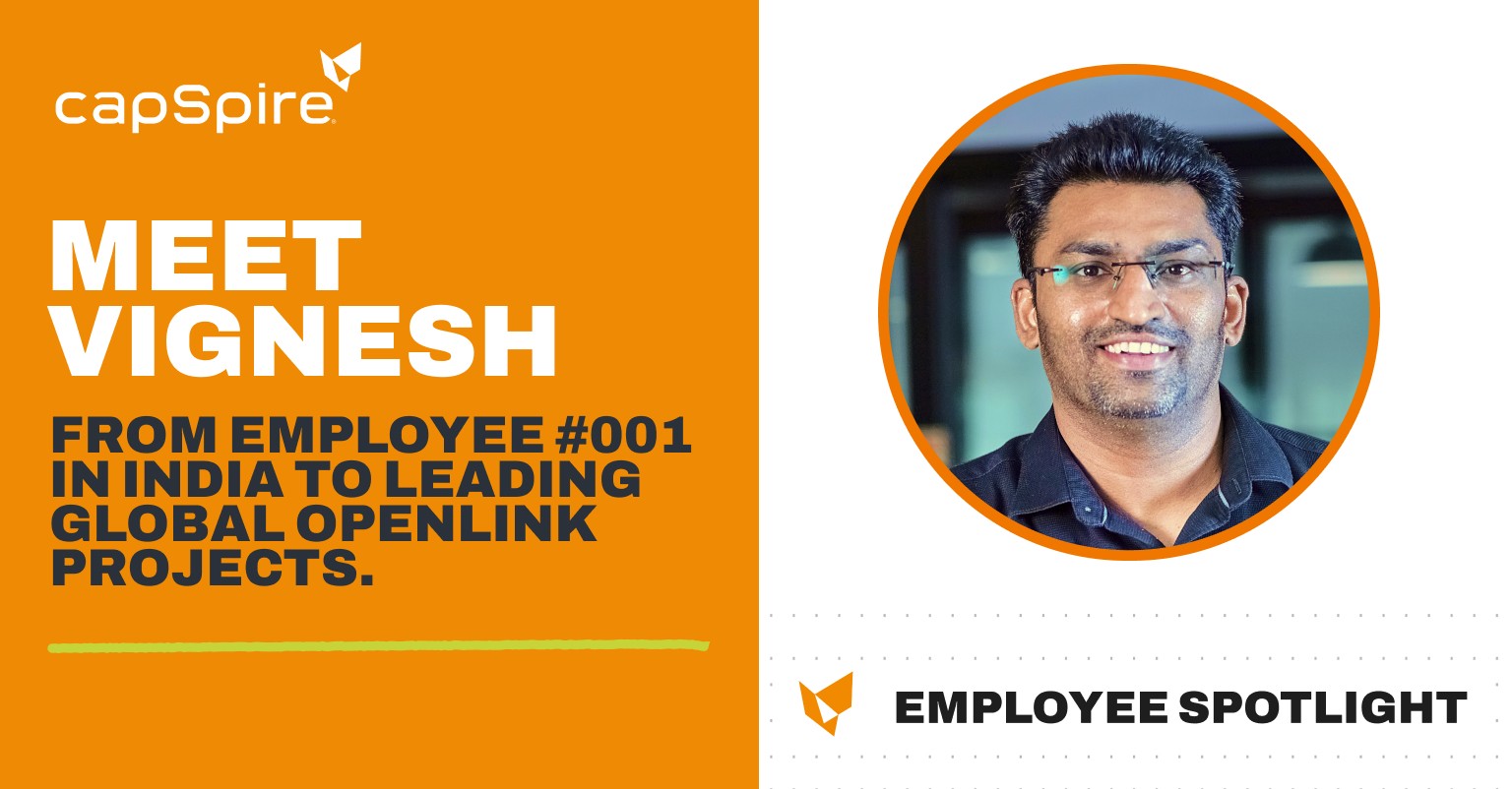 Vignesh employee spotlight capSpire India